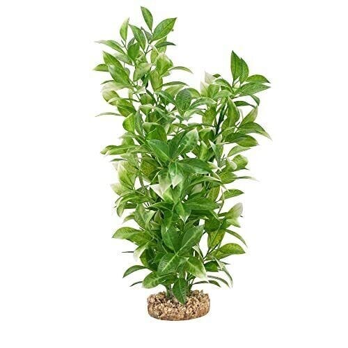 Fluval AquaLife White Tipped Ludwigia Plastic Plant Aquarium Décor Large - 14 Inch