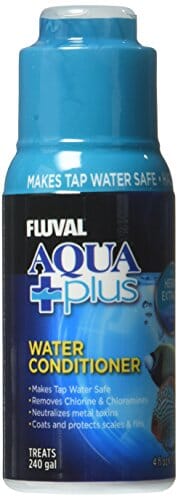 Fluval AquaPlus Freshwater and Saltwater Aquarium Water Conditioner Treatment 4 Ounce