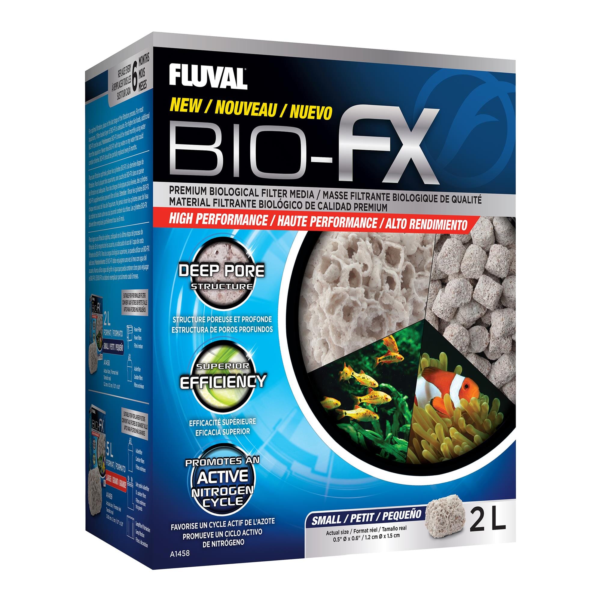 Fluval Bio-FX Canister and Power Filter Premium Biological Filter Media - 2L Default Title