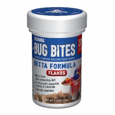 Fluval Bug Bites Color Enhancing Betta and Tropical Fish Food Flakes - .63 Oz Default Title