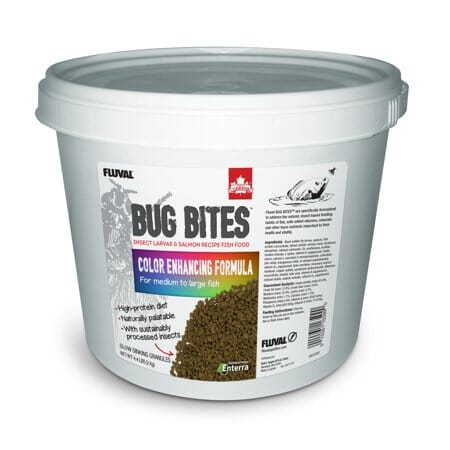 Fluval Bug Bites Insect Color Enhancing Granules for Tropical Small-Medium Fish Food - 4.4 Lbs Default Title