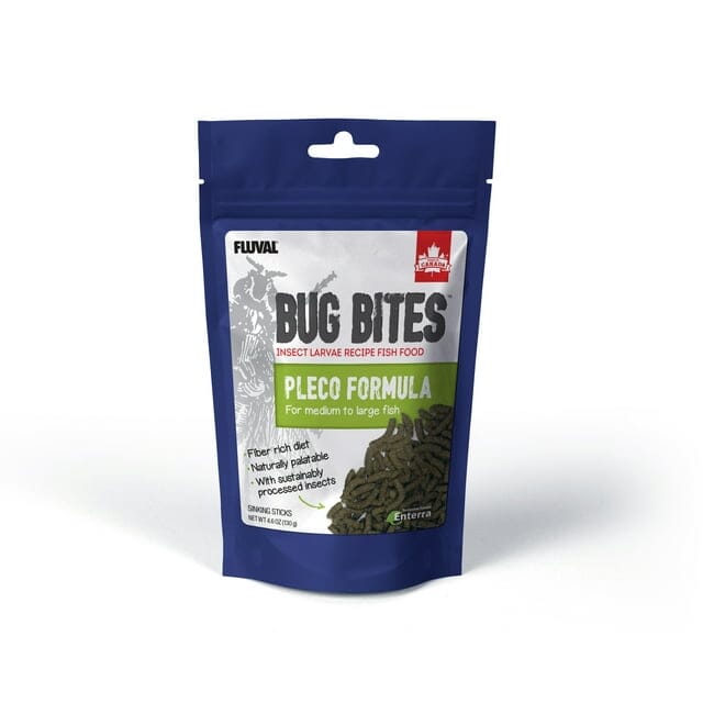 Fluval Bug Bites Insect Pleco Formula for Medium-Large Sized Bottom Feeding Sticks Fish Food - 4.6 Oz Default Title