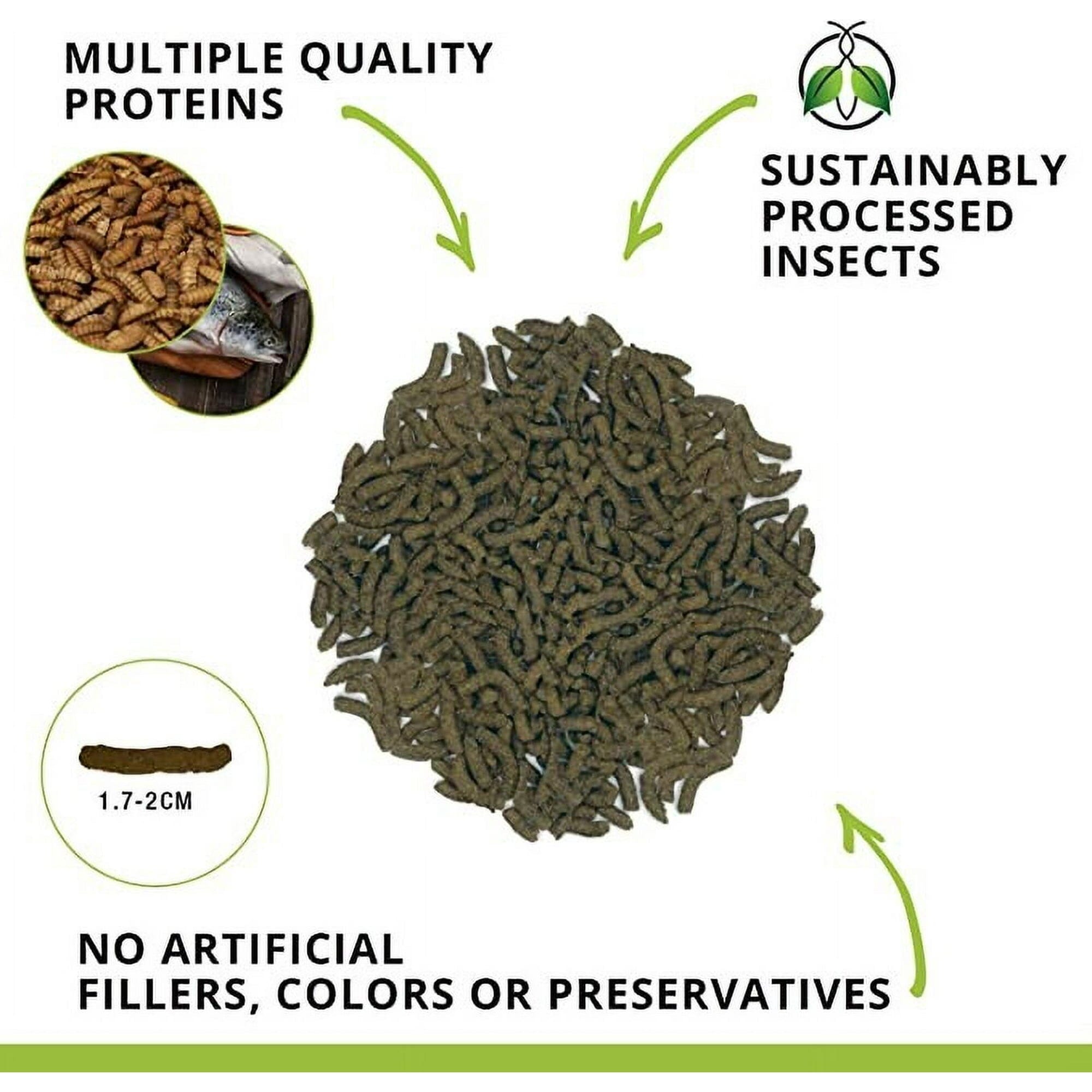 Fluval Bug Bites Insect Pleco Formula for Medium-Large Sized Bottom Feeding Sticks Fish Food - 4.6 Oz