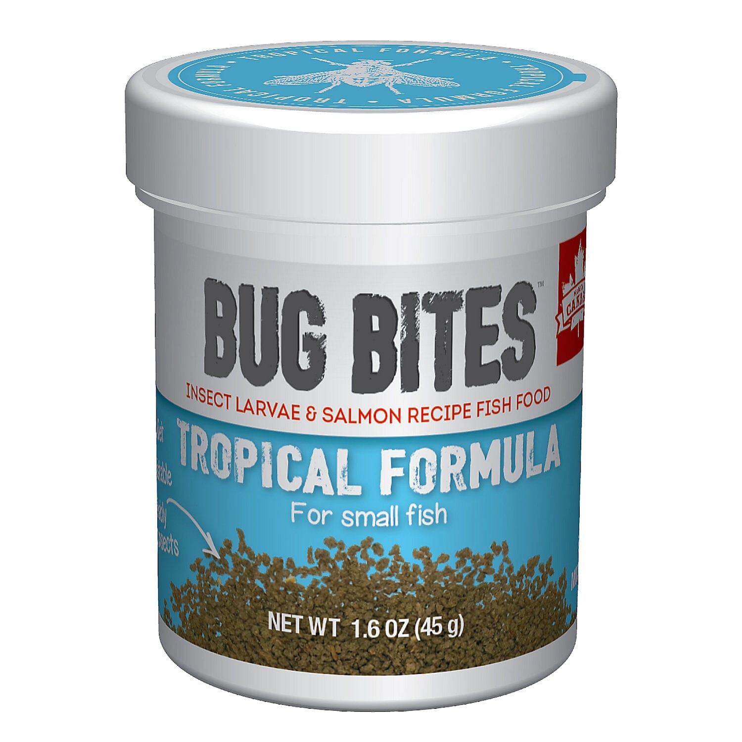 Fluval Bug Bites Insect Small Granules for Tropical Small-Medium Fish Food - 1.59 Oz Default Title