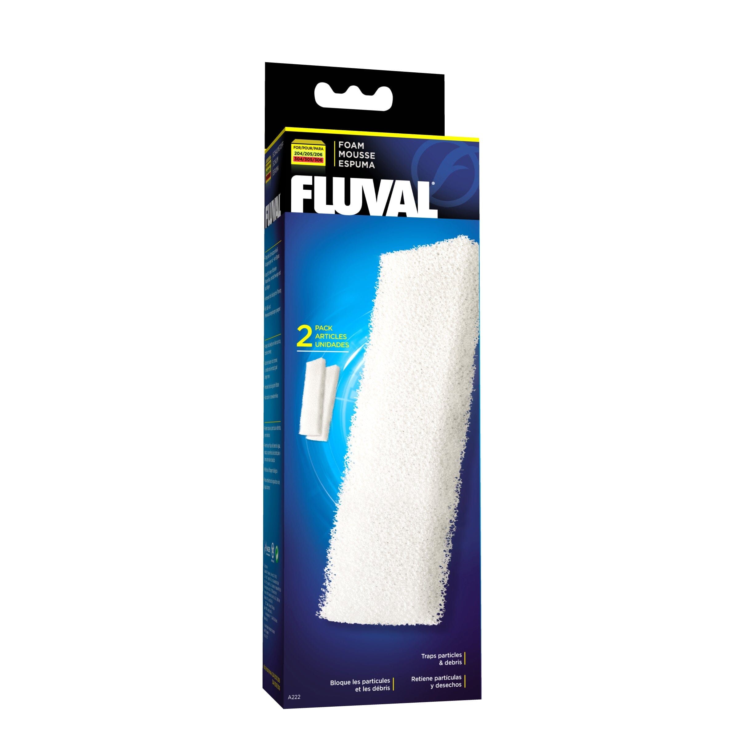 Fluval Foam Filter Blocks for 204/205/206/304/305/306 - 2 pk