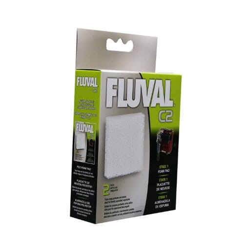 Fluval Foam Pad Replacement Filter Media for C2 Aquarium Power Filter - 2 pack Default Title