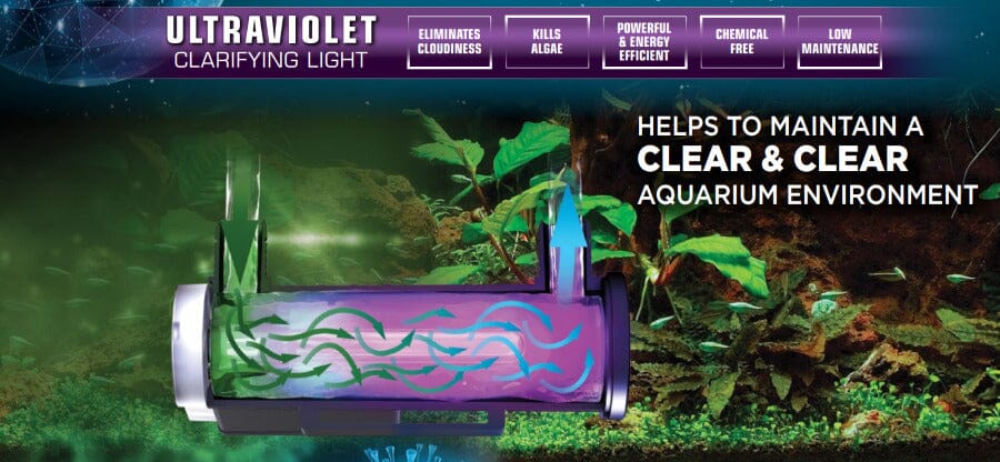 Fluval In-Line UVC Clarifier for FX2/FX4/FX6 Canister Filter - 6 Watt