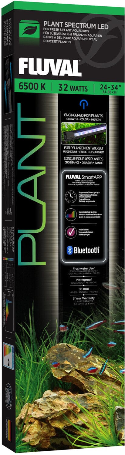 Fluval Plant 3.0 LED APP Bluetooth Programmable Aquarium Light for Plants 22 Watt - 15-24 Inches