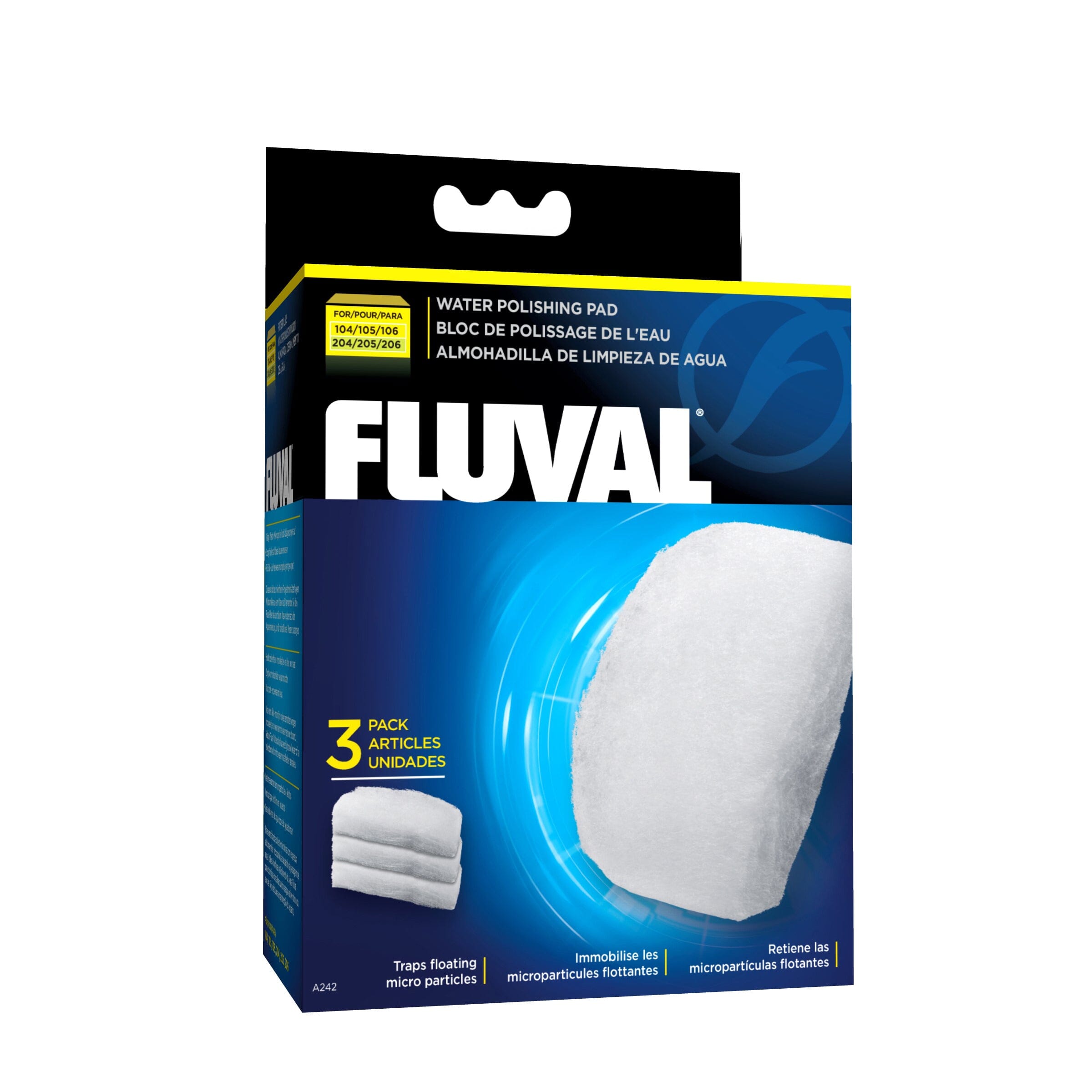 Fluval Water Polishing Pads for 104/204/105/205/106/206 - 3 pk
