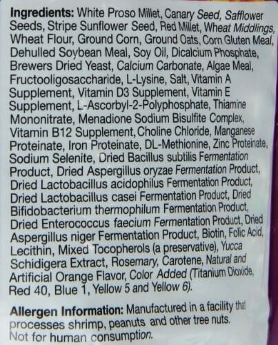 F.M. Brown's Encore Premium Cockatiel Bird Food - 8 Lbs