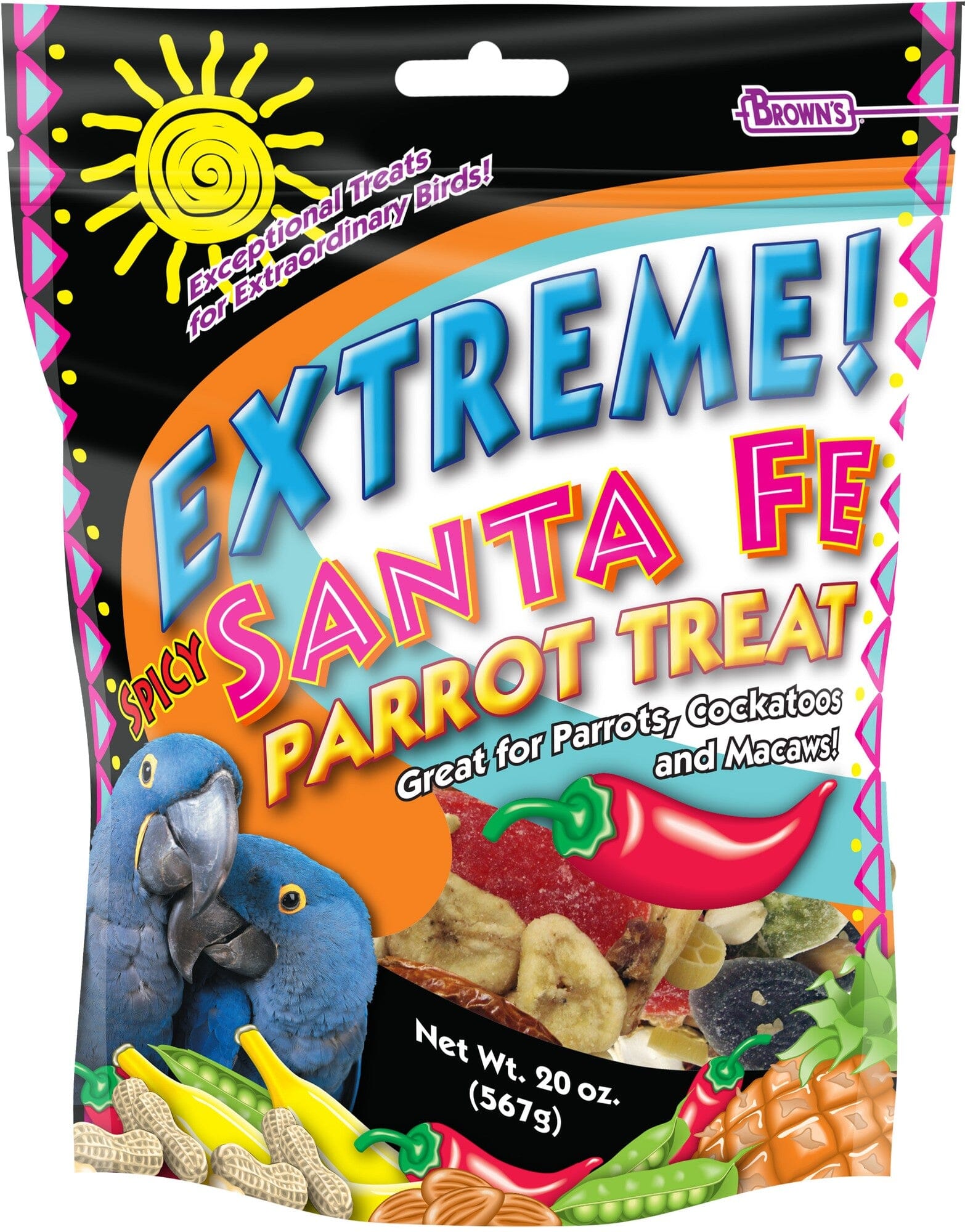 F.M. Brown's Extreme Spicy Sante Fe Parrot Bird Treats - 20 Oz Default Title