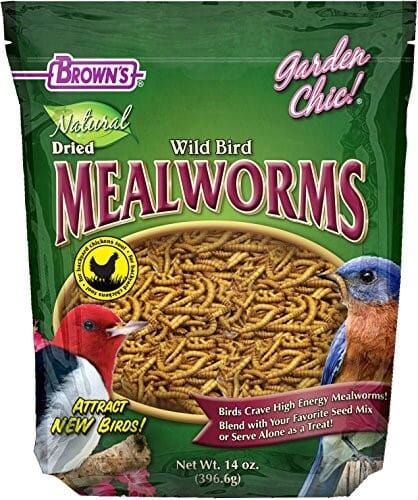 F.M. Brown's Garden Chic! Mealworms Freeze-Dried Mealworms Wild Bird Food - 14 Oz Default Title