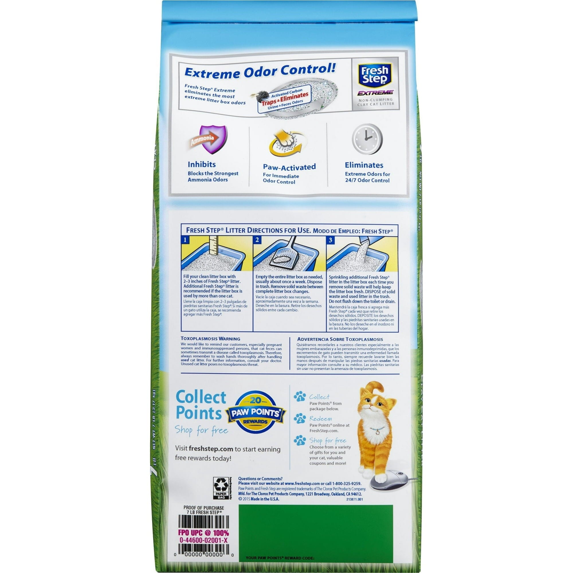 Fresh Step Odor Shield Febreze Scented 15-Day Odor Control Clumping Cat Litter - 14 lbs - Case of 3