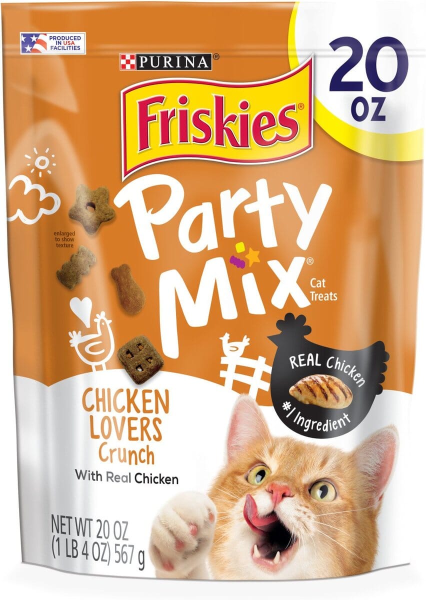 Friskies Party Mix Chicken Lovers Crunch Cat Treats  