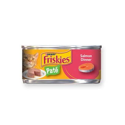 Friskies Pate Salmon Dinner Canned Cat Food  