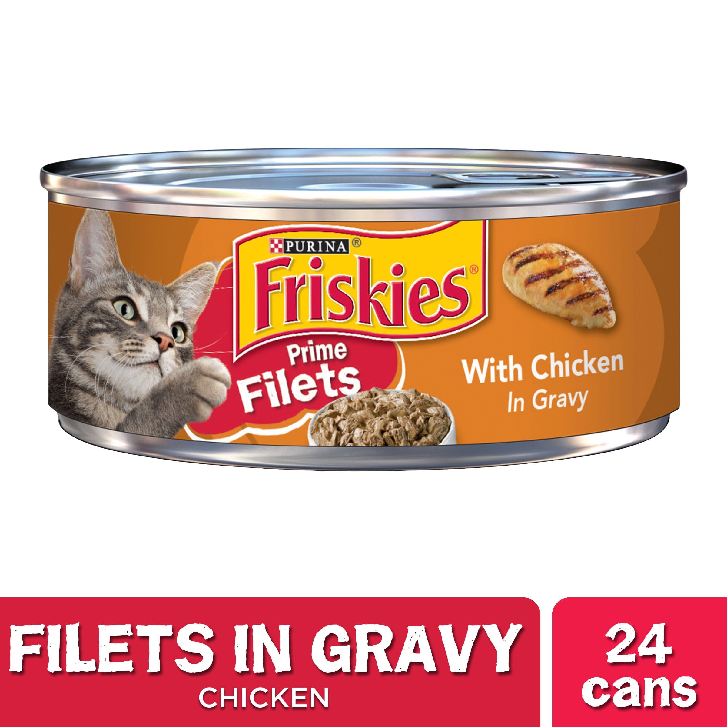 Friskies Prime Filets With Chicken In Gravy Canned Cat Food  