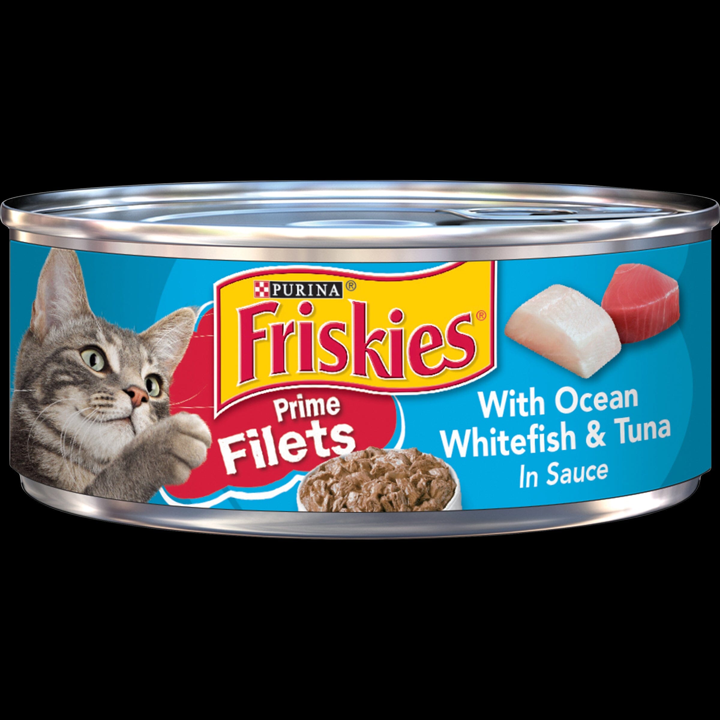 Friskies Prime Fillets with Ocean Whitefish and Tuna in Sauce Canned Cat Food  