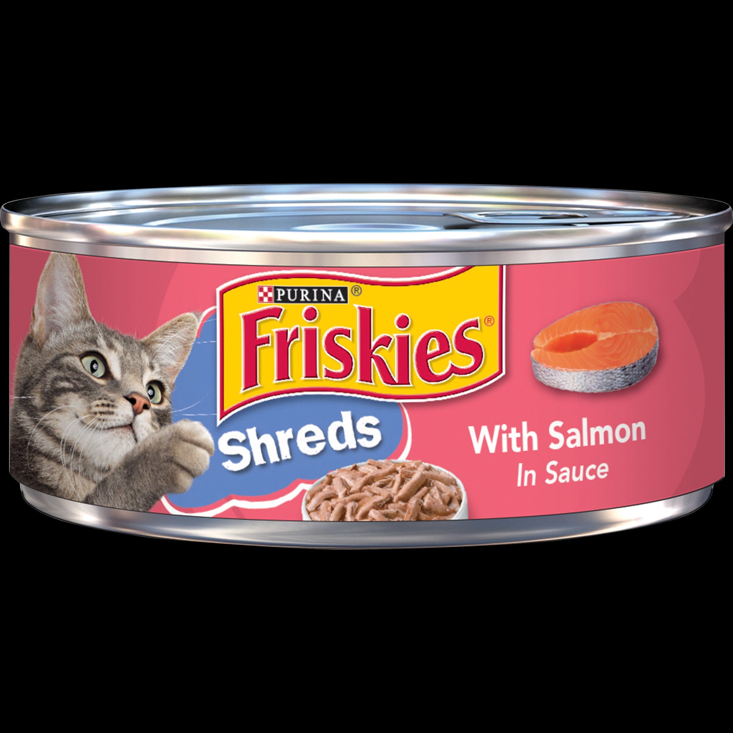 Friskies Savory Shreds Salmon in Sauce Canned Cat Food  