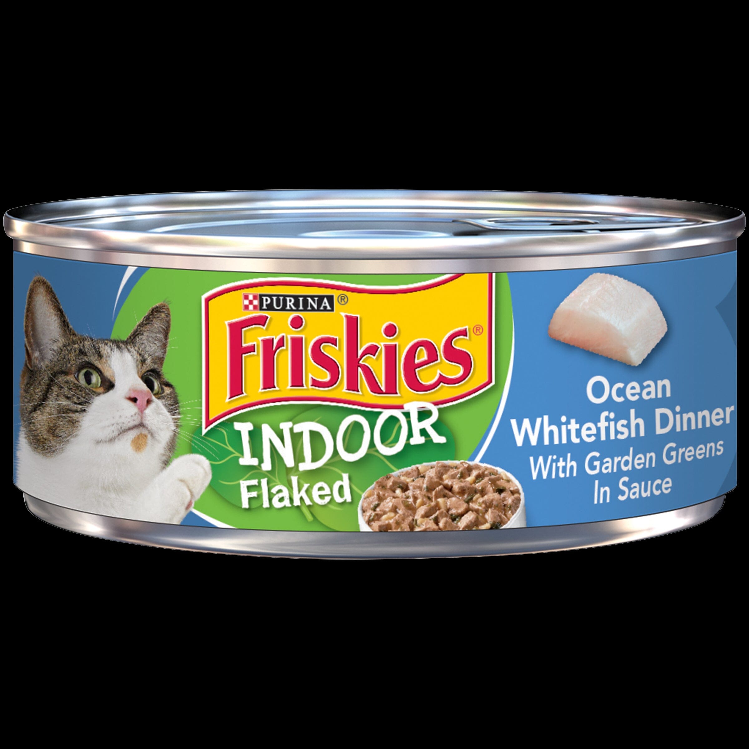 Friskies Selects Indoor Flaked Ocean Whitefish Canned Cat Food  