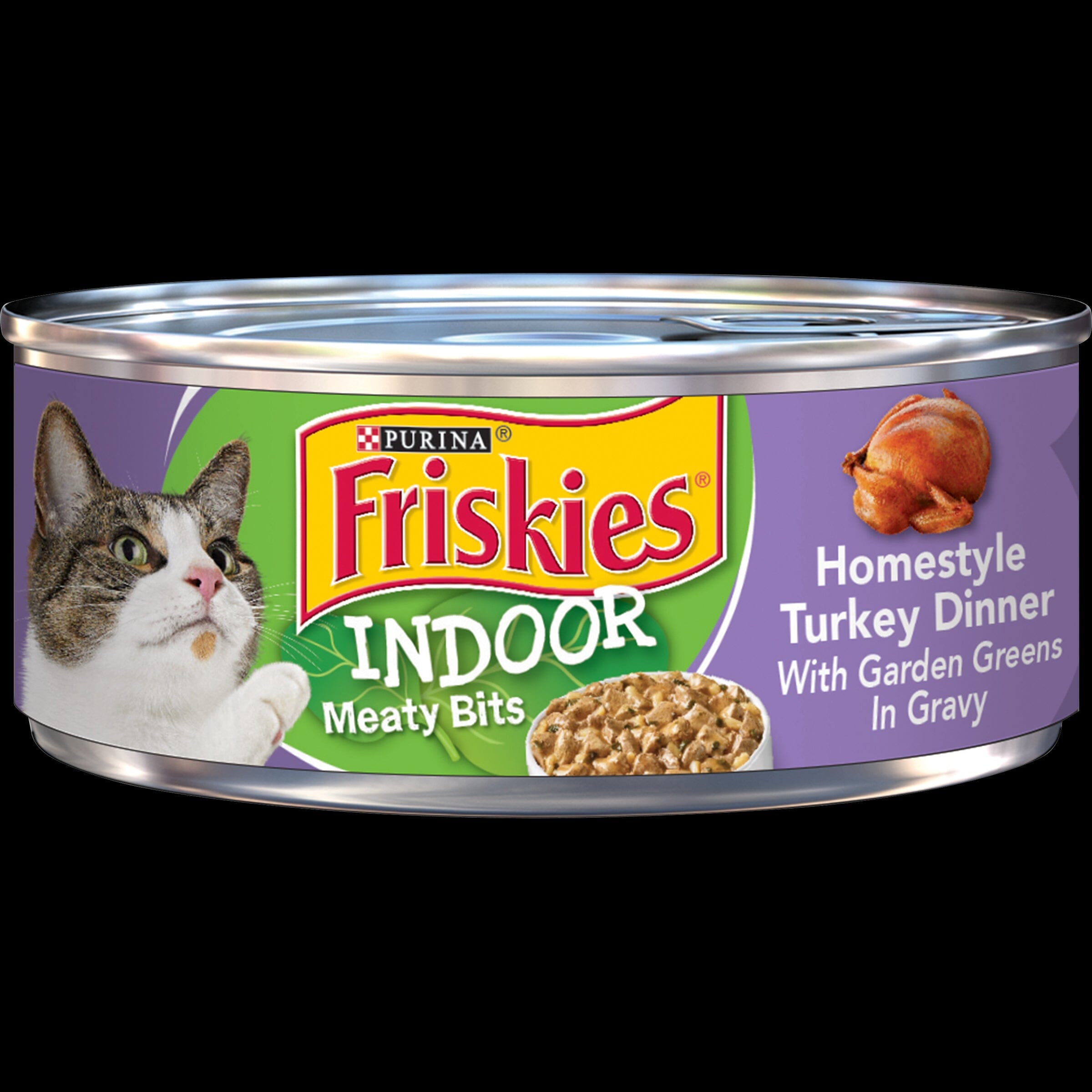 Friskies Selects Indoor Homestyle Turkey Dinner Canned Cat Food  