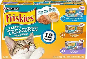 Friskies Tasty Treasures Variety Pack Canned Cat Food  