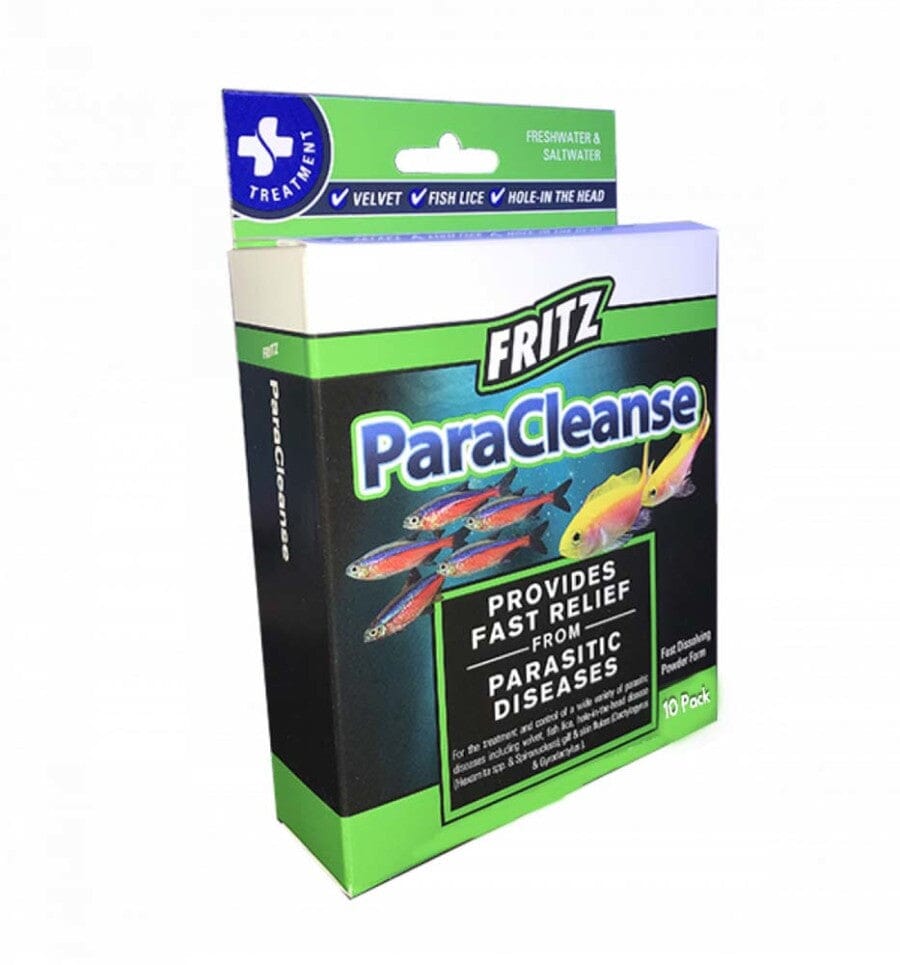 Fritz Aquatics ParaCleanse Parasitic Disease Treatment Packets Fish Medication - 10 Count