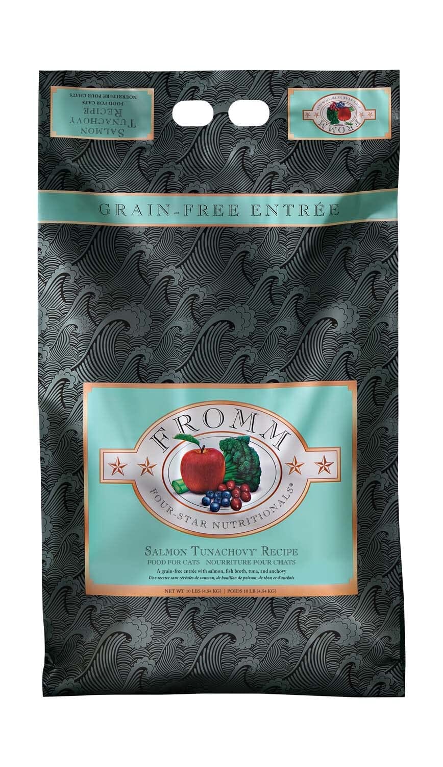 FROMM Four-Star Nutritionals Grain-Free Salmon Tunachovy Dry Cat Food 10 Lbs 