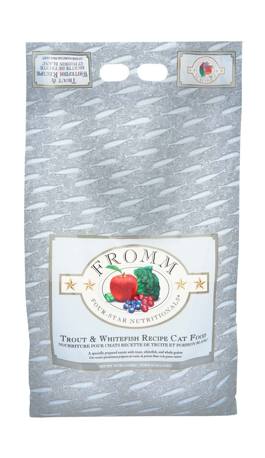 FROMM Four-Star Nutritionals Trout and Whitefish with Grains Dry Cat Food 10 Lbs 