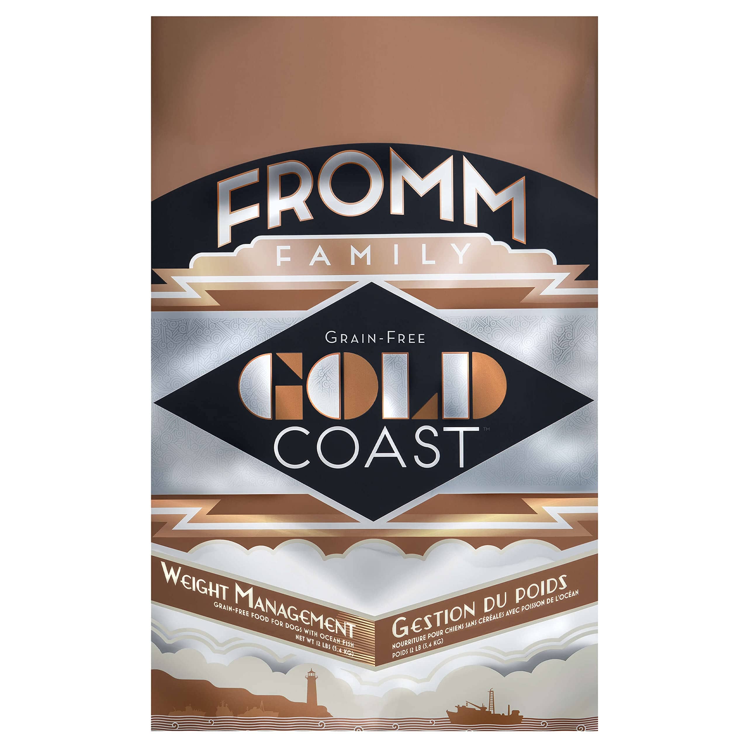 FROMM Gold Coast Weight Management Grain-Free Whitefish Dry Dog Food 12 Lbs 