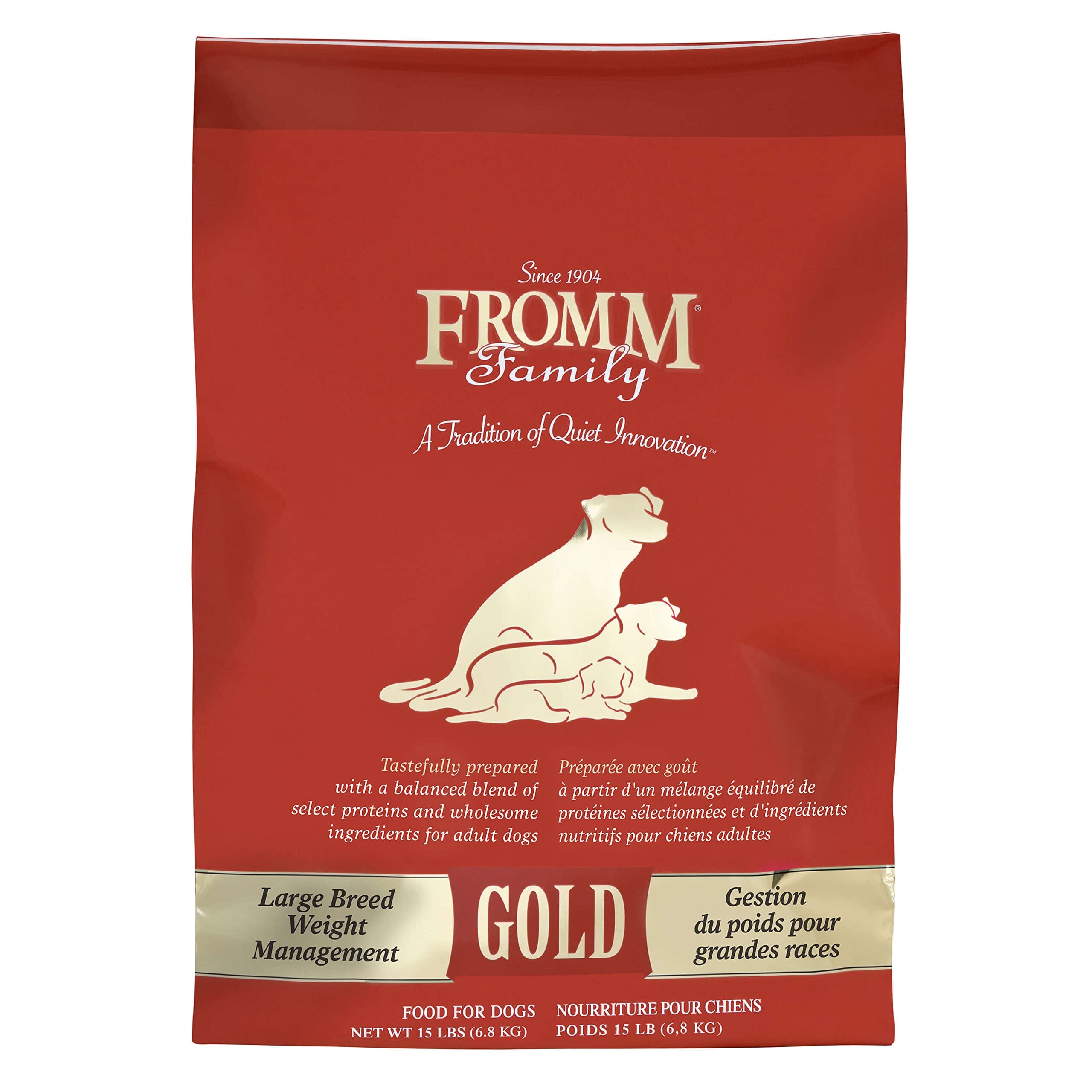 FROMM Gold Premium Weight Management Large-Breed Dry Dog Food 15 Lbs 