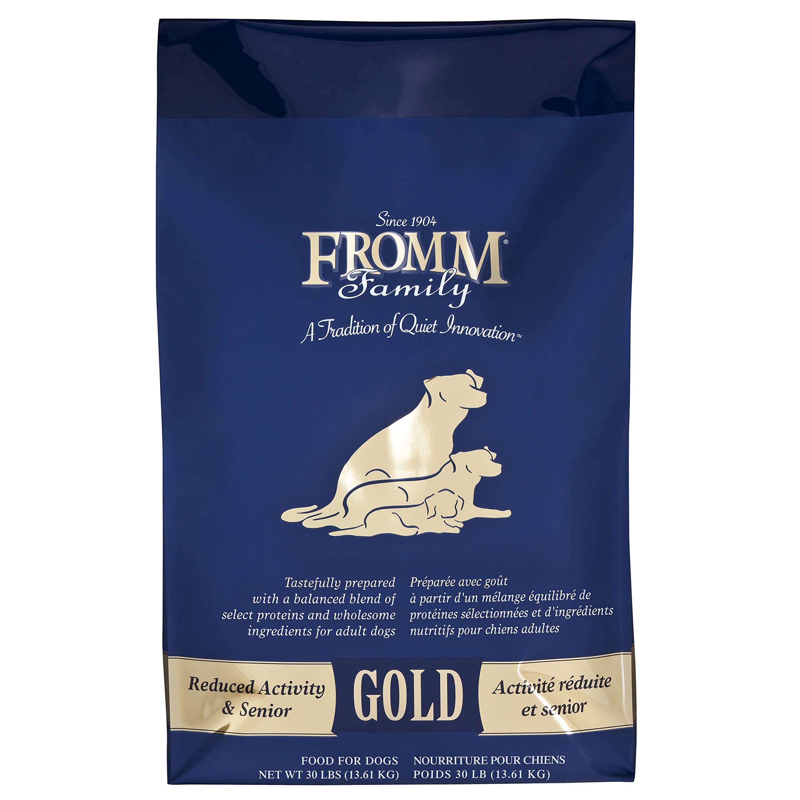 FROMM Gold Reduced Activity Small and Medium-Breed Senior Dry Dog Food 30 Lbs 