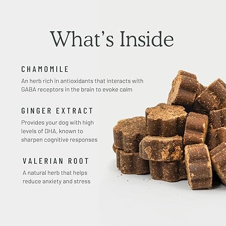 Get Joy Calm+ Chicken Chamomile and Valerian Root Calming Supplemental Dog Chews - 90 Count