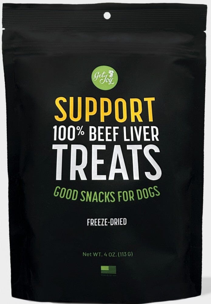 Get Joy Superfood Balance 100% Beef Liver Freeze-Dried Natural Dog Treats 16 Ounce