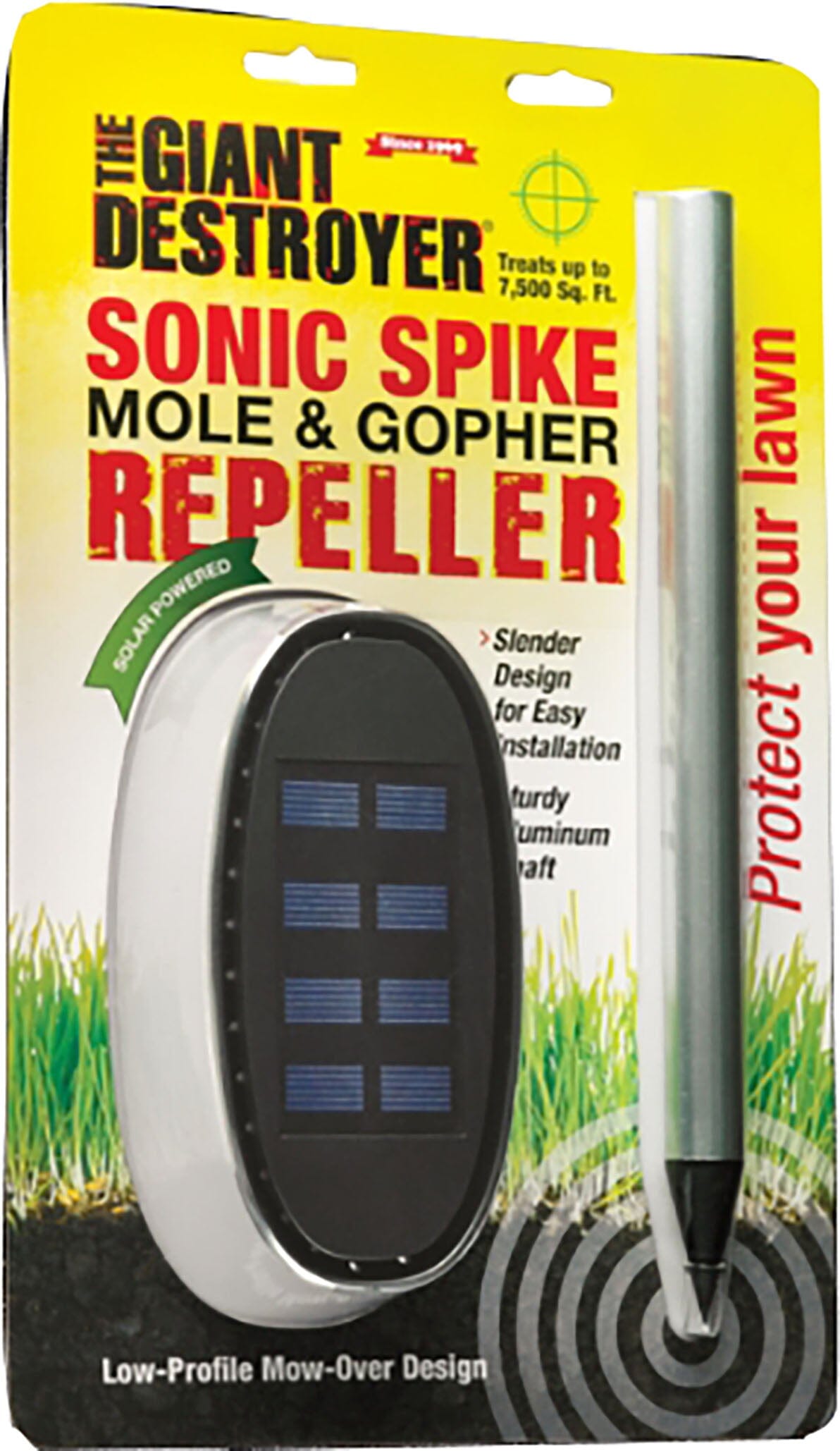 GIANT DESTROYER SONIC SPIKE MOLE & GOPHER REPELLER