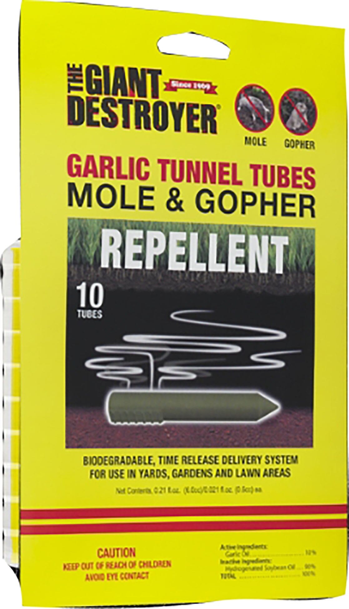 Giant Destroyer Tunnell Tubes For Moles & Gophers - 10 Pack  