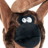 GoDog Action Battery-Free Reacting Squeaky Ape Plush Dog Toy - Brown  