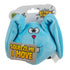 GoDog Action Battery-Free Reacting Squeaky Bunny Plush Dog Toy - Blue