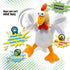 GoDog Action Battery-Free Reacting Squeaky Chicken Plush Dog Toy - Tan  