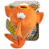 GoDog Action Battery-Free Reacting Squeaky GoldFish Plush Dog Toy - Orange  