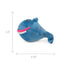 GoDog Action Battery-Free Reacting Squeaky Shark Plush Dog Toy - Blue  