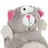 GoDog Action Battery-Free Reacting Squeaky Squirrel Plush Dog Toy - Gray  