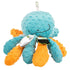 GoDog Crazy Tugs Octopus Squeak and Plush Dog Toy with Chew-Guard Tech - Large  