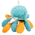 GoDog Crazy Tugs Octopus Squeak and Plush Dog Toy with Chew-Guard Tech - Large  