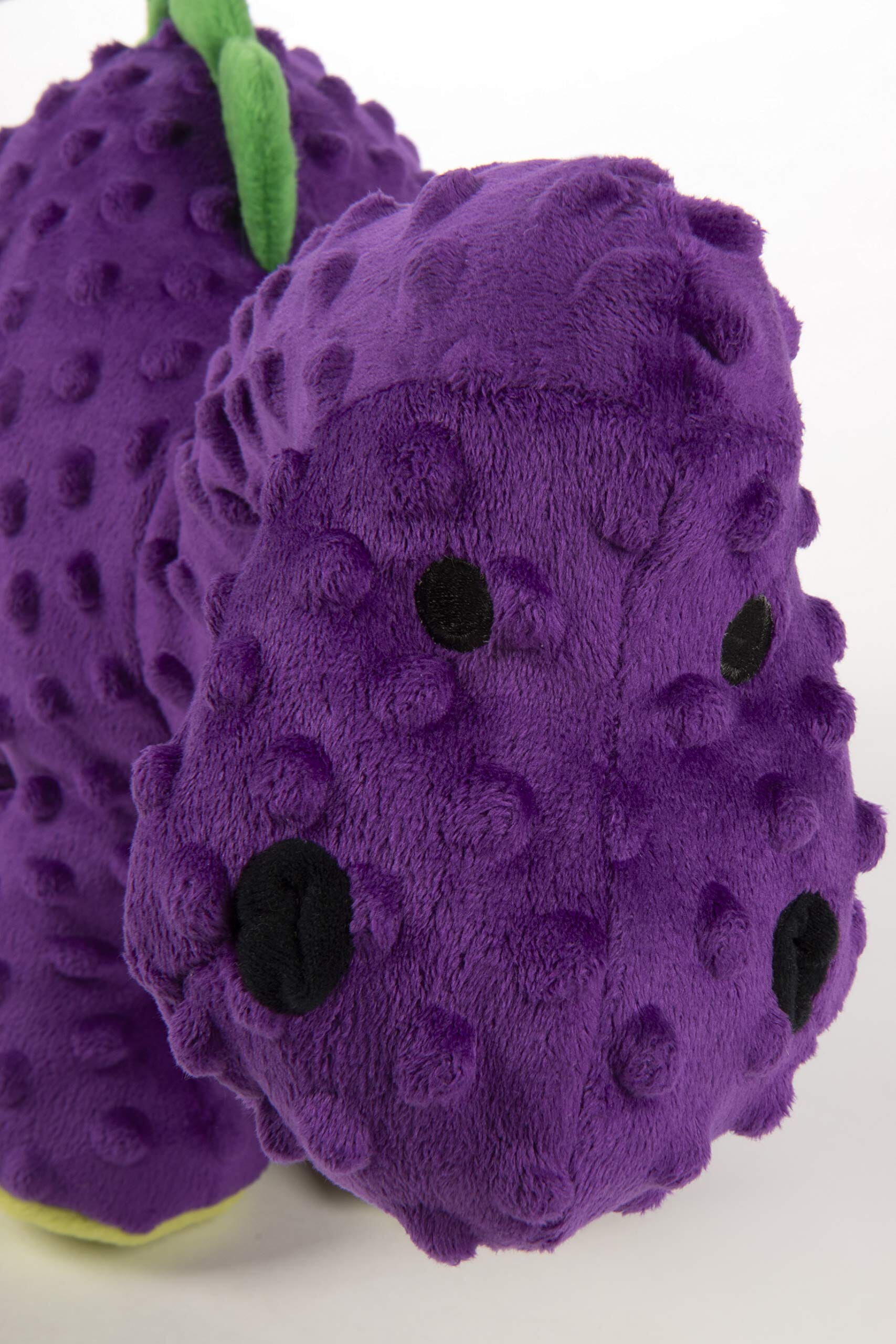 GoDog Dino Bruto Squeak and Plush Dog Toy with Chew-Guard Tech - Purple - Extra Small  