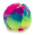 GoDog Furballz Squeak Plush and Fetch Dog Toy with Chew-Guard Tech - Rainbow - Small  