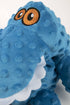 GoDog Gator Squeak and Plush Dog Toy with Chew-Guard Tech - Blue - Large  