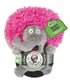 GoDog Silent Squeak Crazy Hairs Elephant Plush Dog Toy with Chew-Guard Tech - Small  