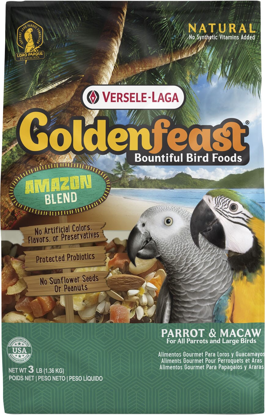 Goldenfeast Amazon Blend Parrot Bird Food - 3 Lbs  