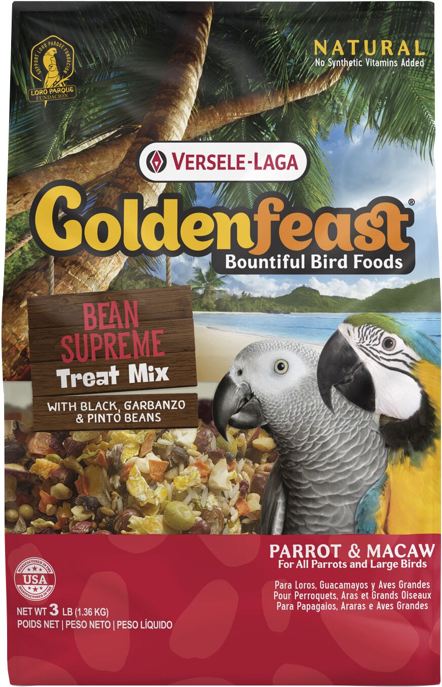 Goldenfeast Bean Supreme Treat Mix Parrot Bird Food - 3 Lbs  