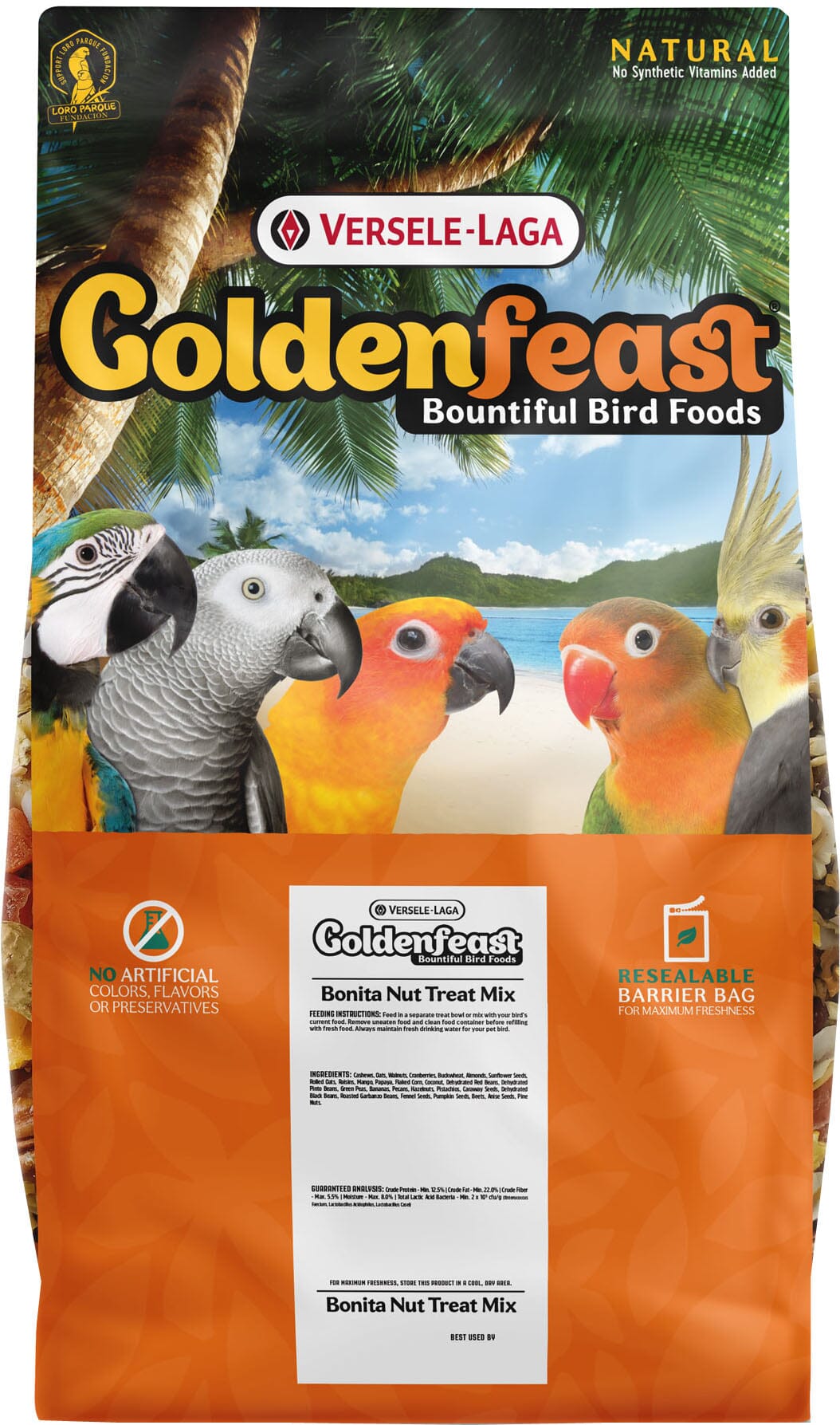 Goldenfeast Bonita Nut Treat Mix Parrot Bird Food - 17.5 Lbs  